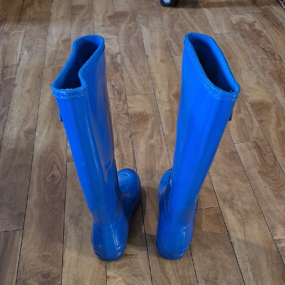 Hunter Blue Women's Rain Boots - Picture 3 of 7